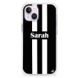 Black and white Stripes iPhone 13 Ultra Shockproof Case For Cheap