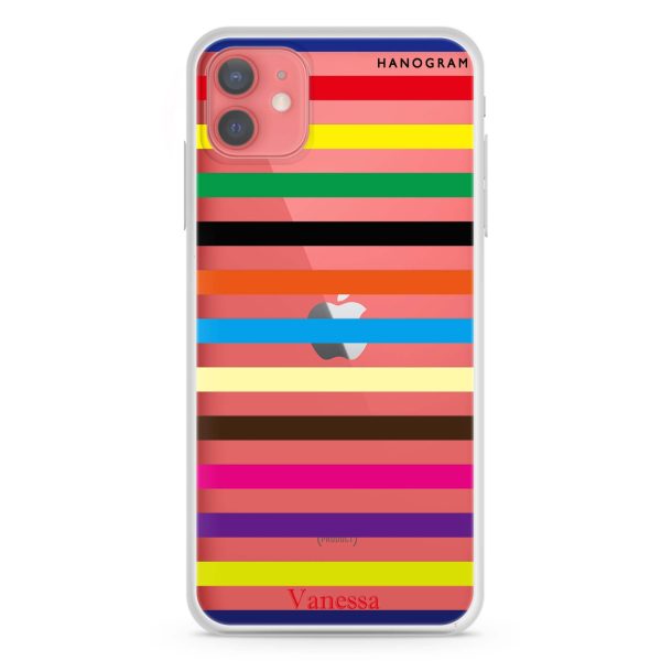 colorful stripe iPhone 12 Ultra Clear Case Supply