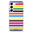 colorful stripe Samsung Galaxy Ultra Clear Case Online Hot Sale