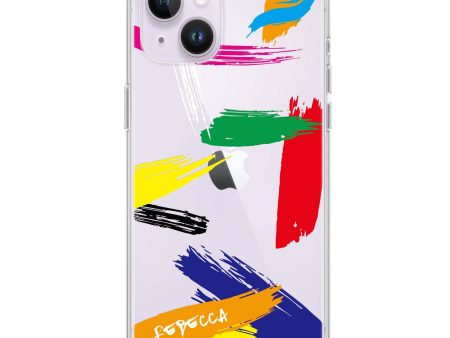 Brush Paint iPhone 14 Ultra Clear Case Supply