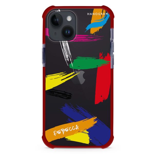 Brush Paint iPhone 13 Ultra Shockproof Case Fashion