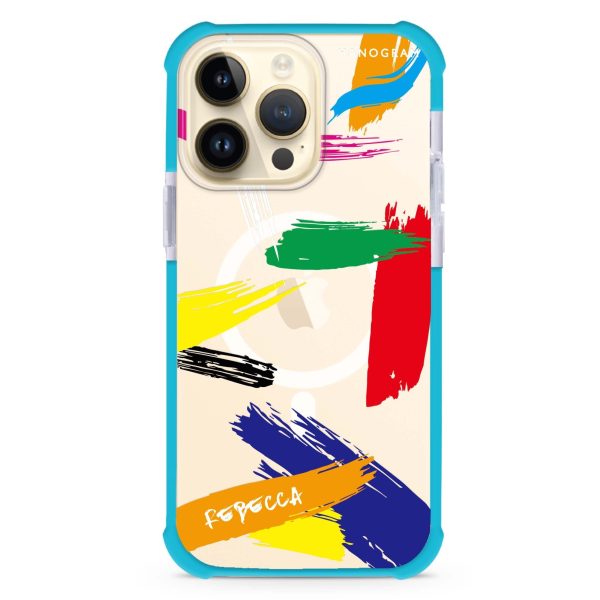 Brush Paint iPhone 13 Pro MagSafe Compatible Ultra Shockproof Case Online now