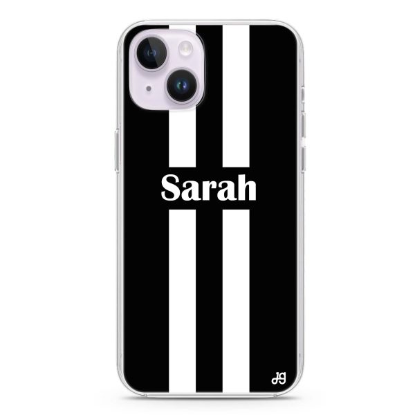 Black and white Stripes iPhone 12 MagSafe Compatible Ultra Clear Case Online Hot Sale