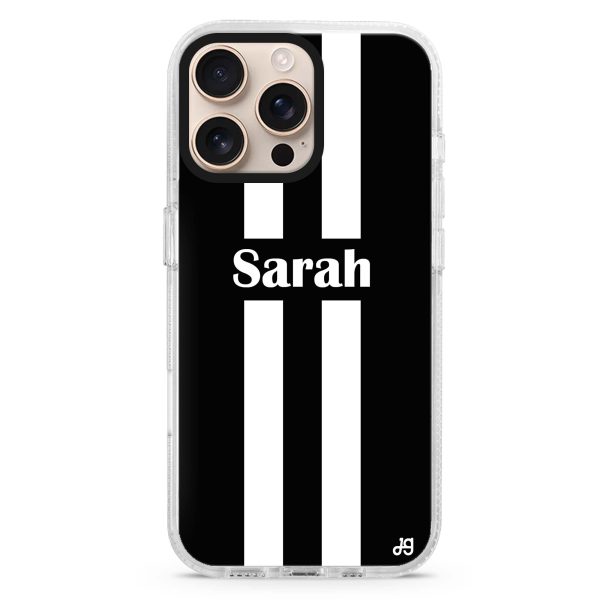 Black and white Stripes iPhone Ultra Clear Case Supply