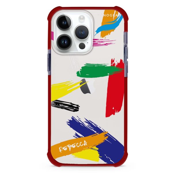 Brush Paint iPhone 13 Pro Max Ultra Shockproof Case Cheap