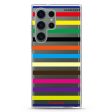 colorful stripe Samsung Galaxy Ultra Clear Case Cheap