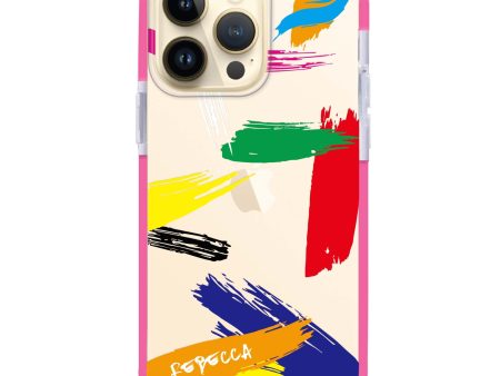 Brush Paint iPhone 14 Pro Max Ultra Shockproof Case Online