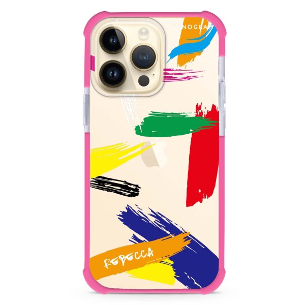 Brush Paint iPhone 14 Pro Max Ultra Shockproof Case Online