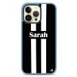 Black and white Stripes iPhone 13 Pro Impact Guard Bumper Case Online Sale