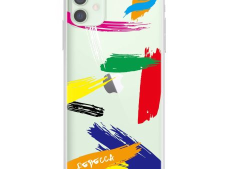 Brush Paint iPhone 12 Ultra Clear Case For Cheap