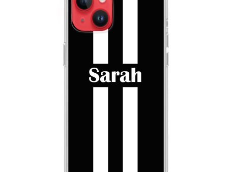 Black and white Stripes iPhone 13 Mini Ultra Clear Case Online