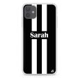 Black and white Stripes iPhone 12 Ultra Clear Case on Sale