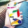 Brush Paint iPhone SE Ultra Clear Case Hot on Sale