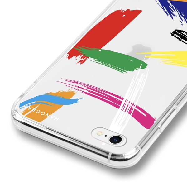 Brush Paint iPhone SE Ultra Clear Case Hot on Sale