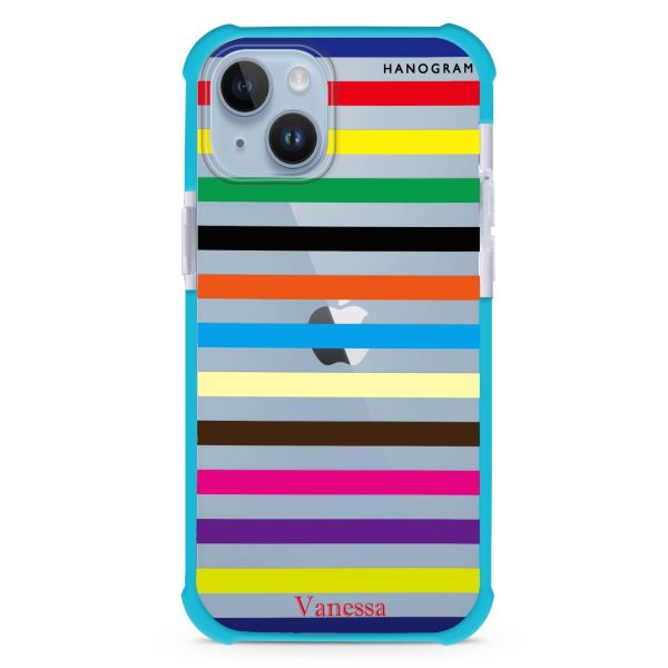 colorful stripe iPhone 12 Ultra Shockproof Case Online