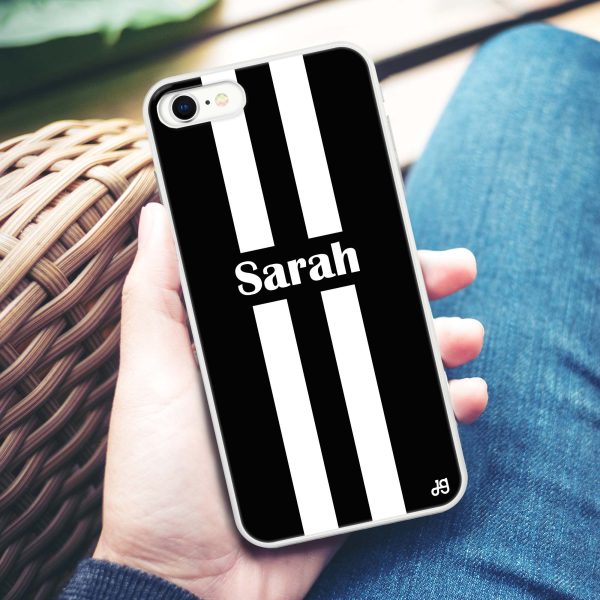 Black and white Stripes iPhone SE Ultra Clear Case on Sale