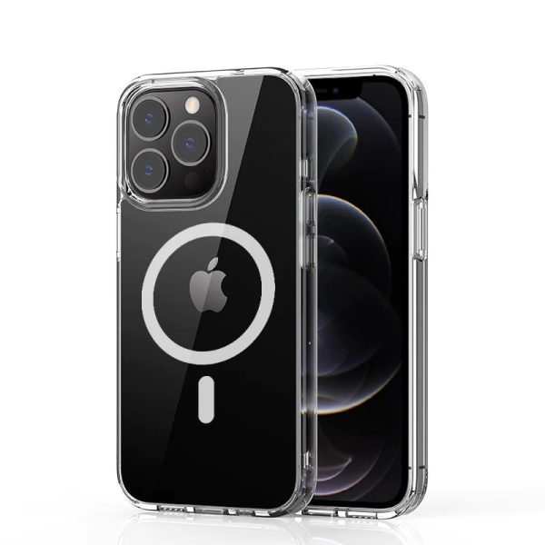 Black and white Stripes iPhone 13 Pro MagSafe Compatible Ultra Clear Case Hot on Sale