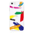 Brush Paint iPhone SE Ultra Clear Case Hot on Sale