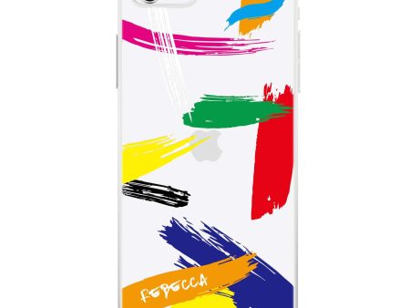 Brush Paint iPhone SE Ultra Clear Case Hot on Sale