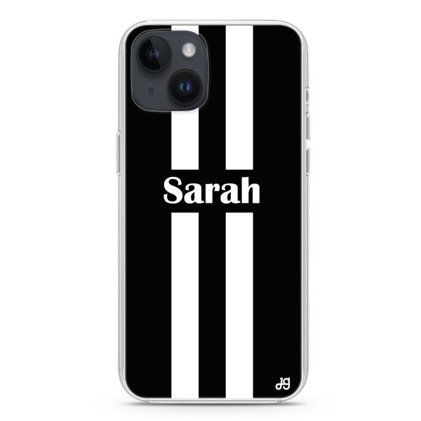 Black and white Stripes iPhone 13 Ultra Clear Case Supply