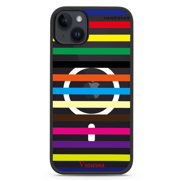 colorful stripe iPhone 14 MagSafe Compatible Impact Guard Bumper Case Supply