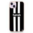 Black and white Stripes iPhone 15 Plus Impact Guard Bumper Case Online now