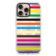 colorful stripe iPhone 14 Pro Max MagSafe Compatible Ultra Clear Case Online now