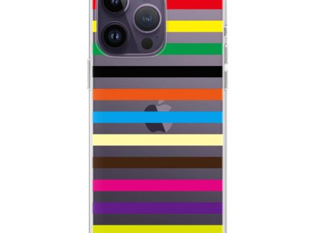 colorful stripe iPhone 13 Pro Max Ultra Clear Case Online now