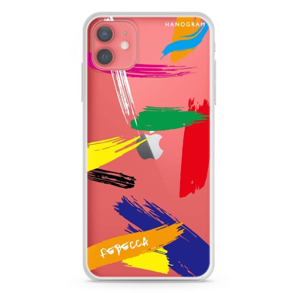 Brush Paint iPhone 12 mini Ultra Clear Case Online now