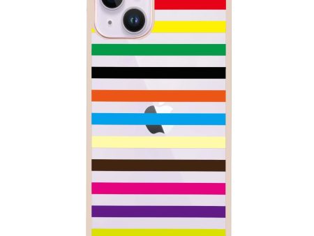 colorful stripe iPhone 15 Impact Guard Bumper Case Online Hot Sale