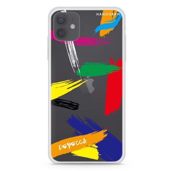 Brush Paint iPhone 12 mini Ultra Clear Case Online now