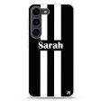 Black and white Stripes Samsung Galaxy Ultra Clear Case Online Sale