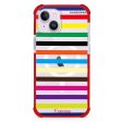 colorful stripe iPhone 12 MagSafe Compatible Ultra Shockproof Case Online Hot Sale