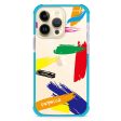 Brush Paint iPhone 13 Pro Max Ultra Shockproof Case Cheap