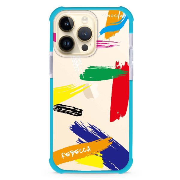 Brush Paint iPhone 13 Pro Max Ultra Shockproof Case Cheap