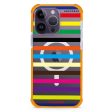 colorful stripe iPhone 13 Pro Max MagSafe Compatible Ultra Shockproof Case For Sale