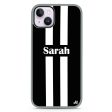 Black and white Stripes iPhone 13 Mini Impact Guard Bumper Case For Cheap