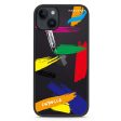 Brush Paint iPhone 14 Impact Guard Bumper Case Fashion