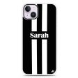 Black and white Stripes iPhone 14 Impact Guard Bumper Case on Sale