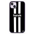 Black and white Stripes iPhone 14 Impact Guard Bumper Case on Sale