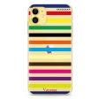 colorful stripe iPhone 11 Ultra Clear Case For Sale