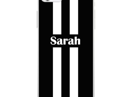 Black and white Stripes iPhone SE Ultra Clear Case on Sale