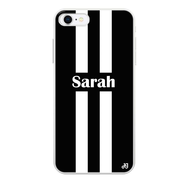 Black and white Stripes iPhone SE Ultra Clear Case on Sale