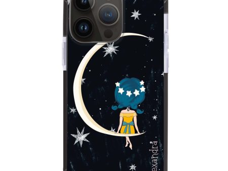 Cute Girl Moon iPhone 12 Pro Max Ultra Shockproof Case For Cheap