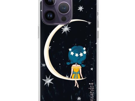 Cute Girl Moon iPhone 13 Pro Max Ultra Clear Case on Sale