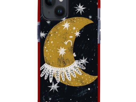 Cute Half Moon iPhone 14 Plus Ultra Shockproof Case Fashion