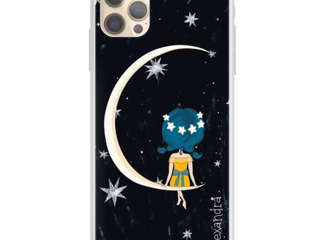 Cute Girl Moon iPhone 12 Pro Ultra Clear Case Supply