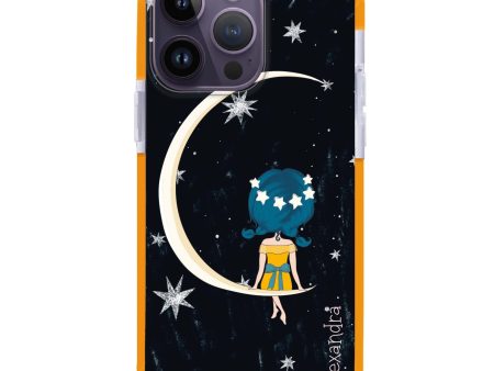 Cute Girl Moon iPhone 14 Pro Ultra Shockproof Case Fashion