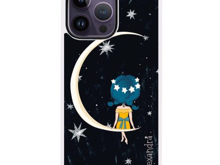 Cute Girl Moon Impact Guard Bumper Case Discount