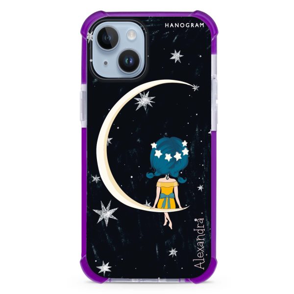 Cute Girl Moon iPhone 14 MagSafe Compatible Ultra Shockproof Case Online Hot Sale